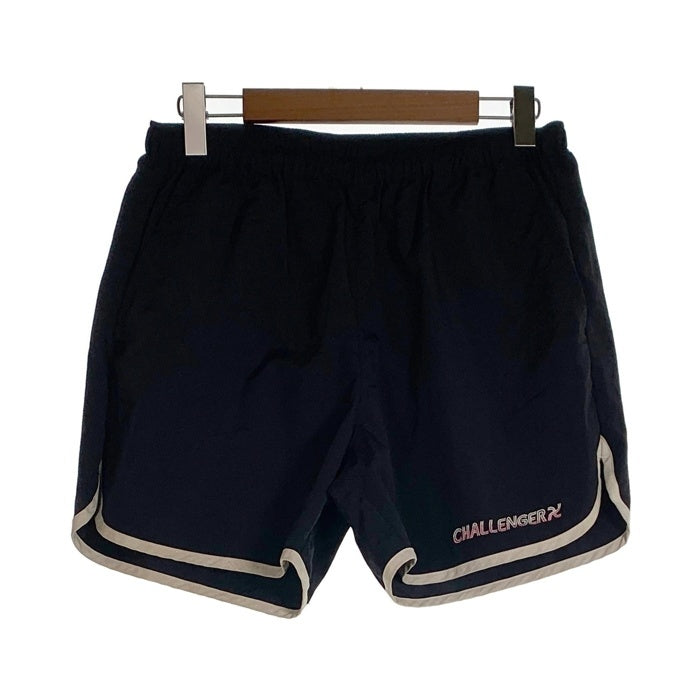 CHALLENGER チャレンジャー 80's WARM UP SHORTS ナイロン ウォームアップ ショーツ ハーフパンツ ブラック Size L 福生店