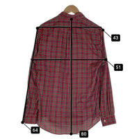 RALPH LAUREN ラルフローレン ボタンダウンチェックシャツ レッド 710572501001 Size M 福生店