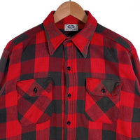 80's Mr.Leggs ミスターレッグス 長袖 バッファローチェック シャツ レッド グレー Size L(16 16 1/2) 福生店