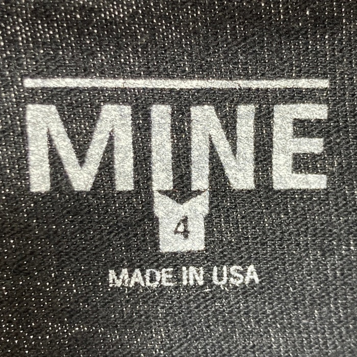 blackmeans ブラックミーンズ mine マイン ロングスリーブ プリントTシャツ ブラック Size 4 瑞穂店