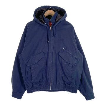 SUPREME シュプリーム 24AW Leather Collar Utility Jacket レザーカラー ユーティリティジャケット ワーク ネイビー 3Mシンサレート Size L 福生店