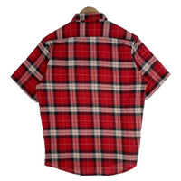 Corefighter コアファイター フランネルチェックシャツ 半袖 レッド Size L 福生店