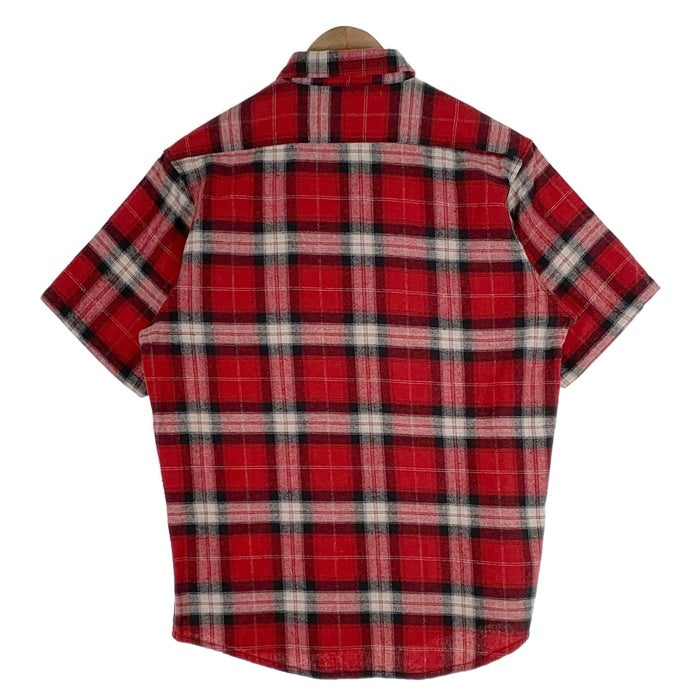 Corefighter コアファイター フランネルチェックシャツ 半袖 レッド Size L 福生店