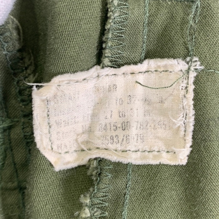 70's U.S.ARMY 米軍 M-65 フィールドカーゴパンツ オリーブ 8415-00-782-2951 SERVALジップ 76年会計 Size S-R 福生店