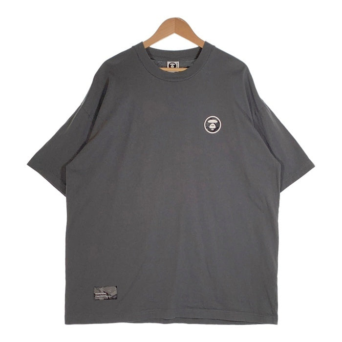 AAPE エーエイプ NOW TEE ラバーパッチ Tシャツ チャコールグレー AAPTEM1245XXK Size XXL 福生店
