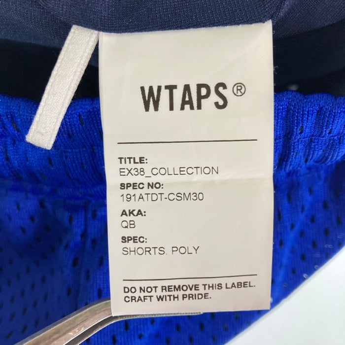 WTAPS ダブルタップス 19SS QB SHORTS POLY メッシュ ショートパンツ ブルー 191ATDT-CSM30 Size 03 瑞穂店