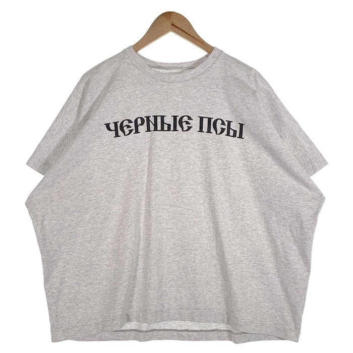 YZY イージー GOSHA ゴーシャラブチンスキー プリントTシャツ アッシュグレー Size 2 福生店