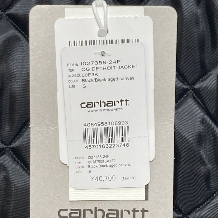Carhartt WIP カーハートワークインプログレス OG DETROIT JACKET デトロイトジャケット ブラック 2 1027358-24F Size S 瑞穂店
