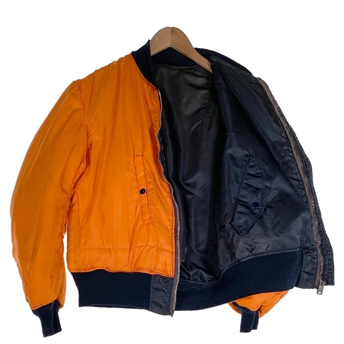 70's CONCORD INDUSTRIES コンコルドインダストリーズ MA-1 ナイロンフライトジャケット ネイビー 8279E Size L 福生店