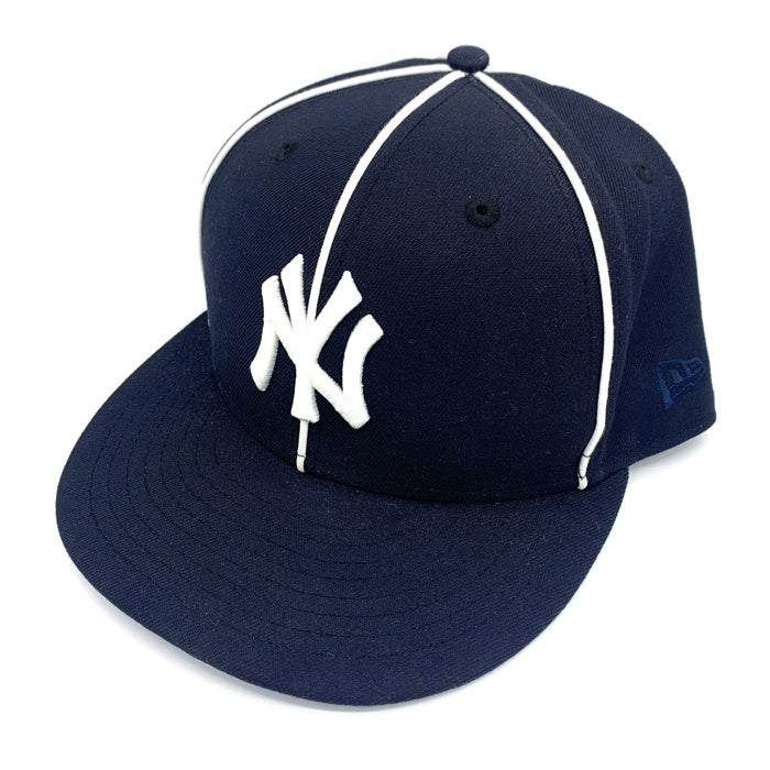 New Era ニューエラ 59FIFTY ニューヨーク・ヤンキース パイピング ベースボールキャップ ネイビー ホワイト Size  7 3/4 (61.5cm) 福生店