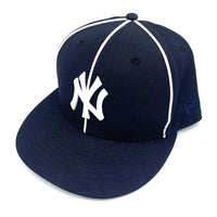 New Era ニューエラ 59FIFTY ニューヨーク・ヤンキース パイピング ベースボールキャップ ネイビー ホワイト Size  7 3/4 (61.5cm) 福生店