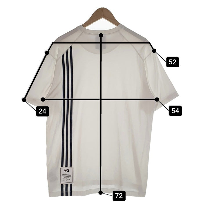 Y-３ ワイスリー YOHJI YAMAMOTO 3 STP SS TEE ストライプ 半袖 Tシャツ ホワイト 16C001 Size M 福生店