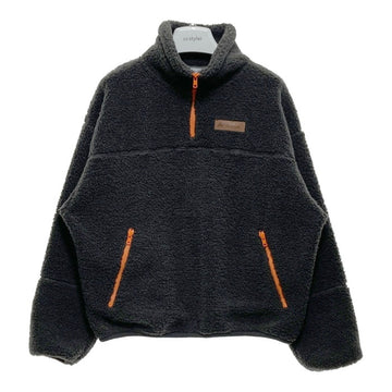 AVIREX  アヴィレックス 602919302 STAND HALF ZIP BOA PULLOVER ハーフジップ ボア フリースジャケット グレー sizeF 瑞穂店