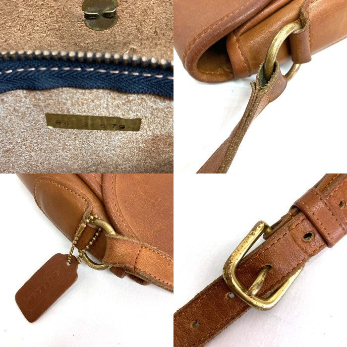 OLD COACH オールドコーチ0836-331 USA製 ショルダーバッグ ターンロック ブラウン 瑞穂店