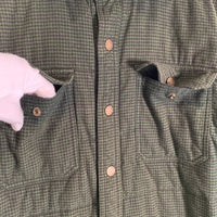 L.L.Bean エルエルビーン コットン 中綿 チェックシャツジャケット グリーン スナップボタン ID285281 Size M-R 福生店