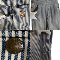 Schott ショット ヒッコリー ストライプ オーバーオール ホワイト 3106003 Size 32 福生店