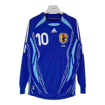 adidas アディダス  サッカー 日本代表 2006 ユニフォーム 長袖 ＃10 中村 ブルー size4XO 瑞穂店