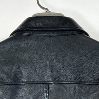 junhashimoto ジュンハシモト LET0015 WCF03 カウレザー シングル ライダースジャケット ブラック size4 瑞穂店
