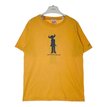 Epic Records エピックレコーズ jamiroquai ジャミロクワイ USA製 シングルステッチ UNITED SPORTSボディ NOT FOR SALE Tシャツ イエロー sizeM 瑞穂店