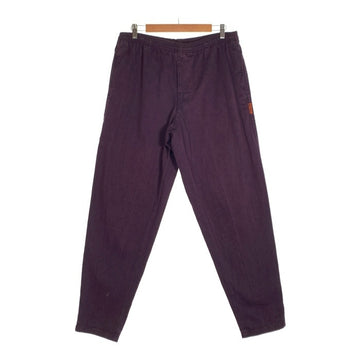 80-90's STUSSY ステューシー ビーチパンツ イージー テーパード パープル USA製 Size S 福生店