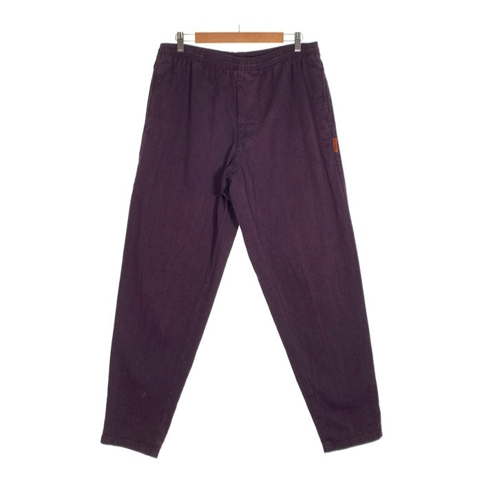 80-90's STUSSY ステューシー ビーチパンツ イージー テーパード パープル USA製 Size S 福生店