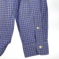Ralph Lauren ラルフローレン SLIM FIT ボタンダウンチェックシャツ ブルー Size 16 1/2 福生店