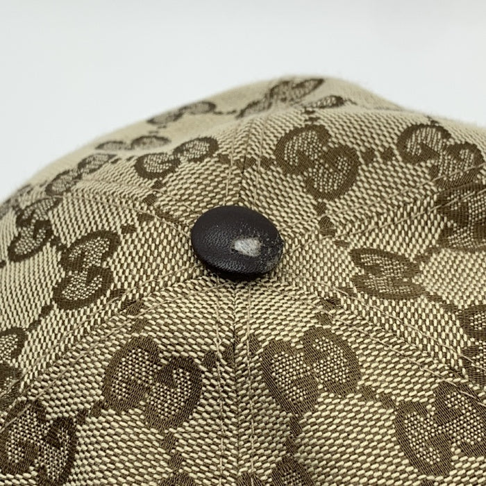 Gucci グッチ GG柄 ベースボールキャップ シェリーライン ベージュ 200035 Size L 福生店