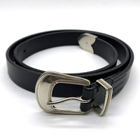 MINEDENIM マインデニム Western Leather Belt ウエスタンレザーベルト ブラック Size 32 福生店