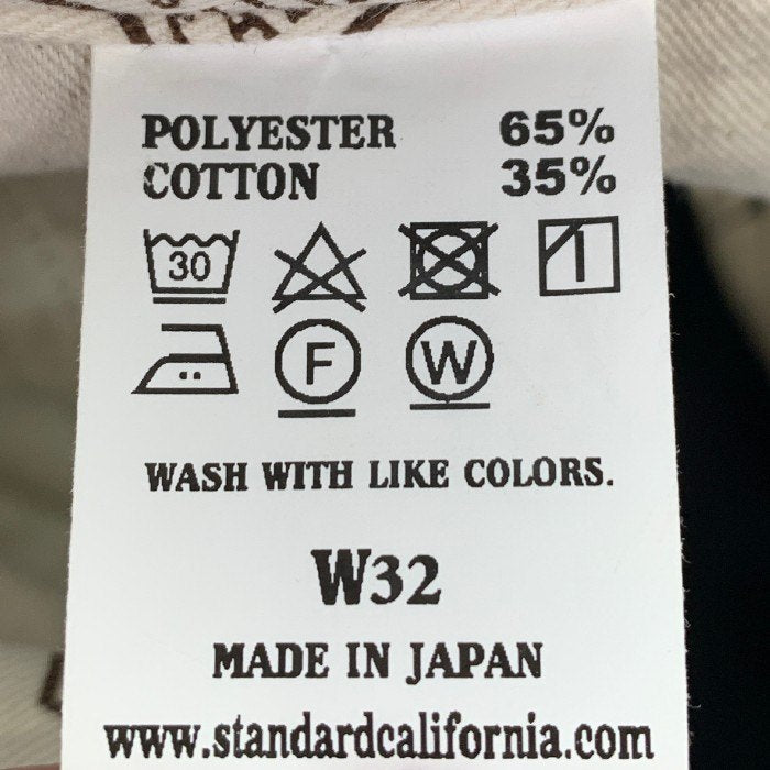 STANDARD CALIFORNIA スタンダードカリフォルニア テーパード チノツイル ワークパンツ ブラック Size 32 福生店