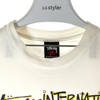 STUSSY ステューシー メキシコ製 LAURA PHOTO Tシャツ ホワイト sizeM★汚れ有 瑞穂店