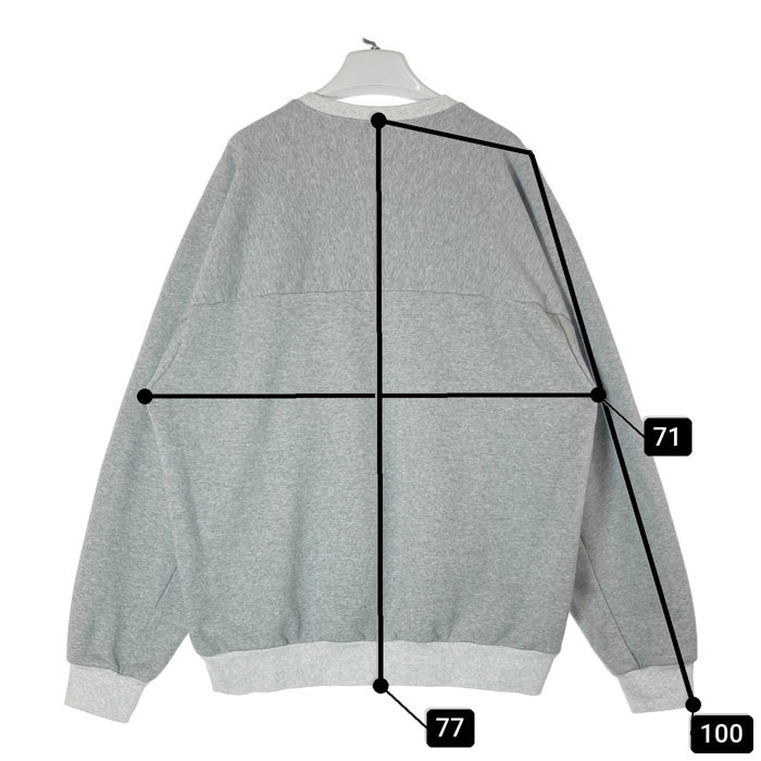 carhartt WIP カーハート TONARE SWEAT ロゴ刺繍 バイカラー スウェットトレーナー グレー sizeXXL※所々毛玉あり 瑞穂店
