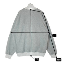 carhartt WIP カーハート TONARE SWEAT ロゴ刺繍 バイカラー スウェットトレーナー グレー sizeXXL※所々毛玉あり 瑞穂店