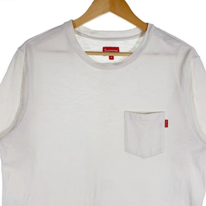 SUPREME シュプリーム Pocket Tee ポケットTシャツ ホワイト ワングラム Size M 福生店