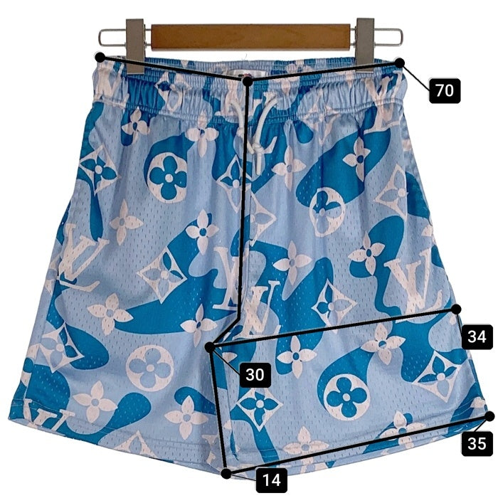 MR. REMADE ミスター リメイド LV MESH SHORTS メッシュショーツ ライトブルー Size L 福生店