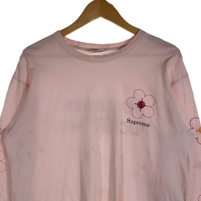 SUPREME シュプリーム 17SS Been Hit L/S Tee ボーンヒット プリント ロングスリーブTシャツ ライトピンク Size L 福生店