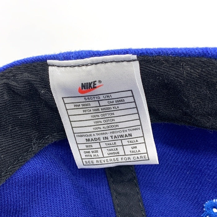 90's NIKE ナイキ イタリア代表 コットン ベースボールキャップ ブルー 台湾製 福生店