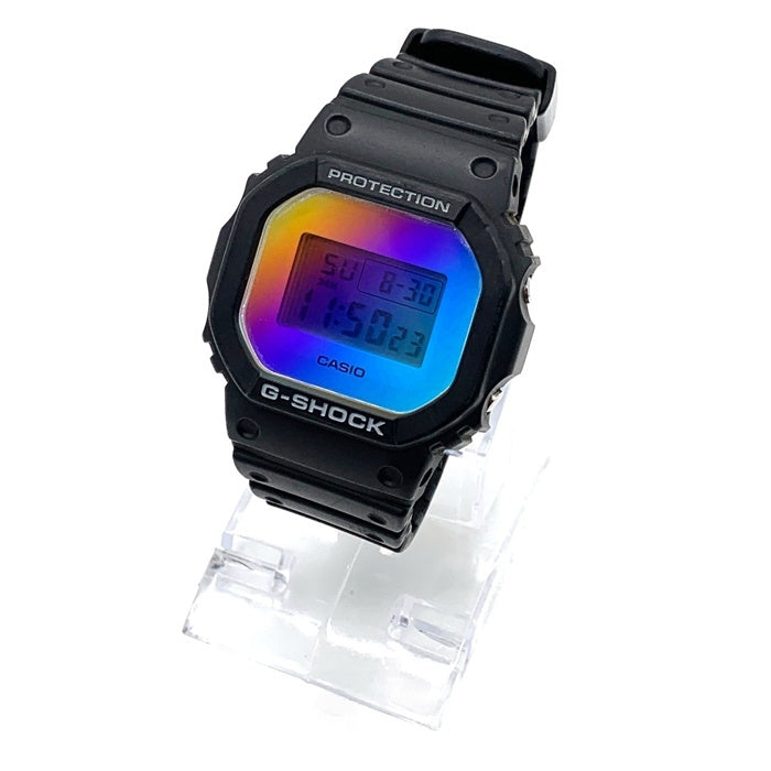 CASIO カシオ G-SHOCK ジーショック 腕時計 レインボー ブラック DW-5600SR 福生店