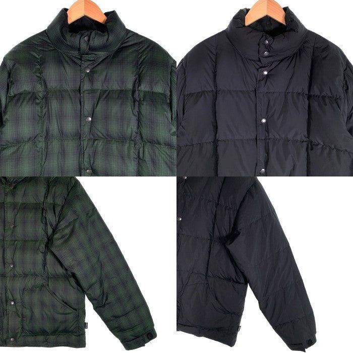 00's STUSSY AUTHENTIC GEAR ステューシー オーセンティック ギア リバーシブル ダウンジャケット グリーン ネイビー ブラック Size M 福生店