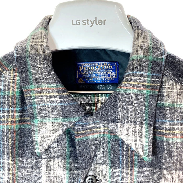 PENDLETON ペンドルトン 70's ボードシャツ ウール グレー sizeM 瑞穂店