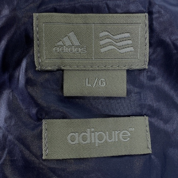 adidas アディダス adipure 切替 ジップアップセーター グレー カモフラージュ N59540 薄手 Size L 福生店