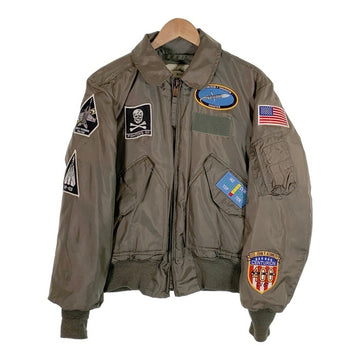 80's U.S.AIR FORCE 米空軍 CWU-45/P フライトジャケット オリーブ ISRATEX カスタムワッペン Size 38-40 (M) 福生店