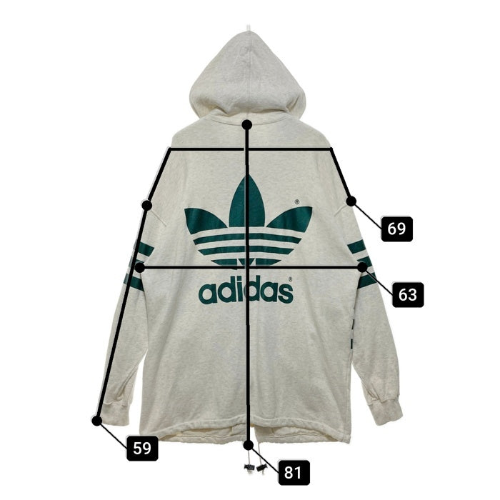 ADIDAS アディダス デサント製 ジップアップパーカー グレー sizeL 瑞穂店