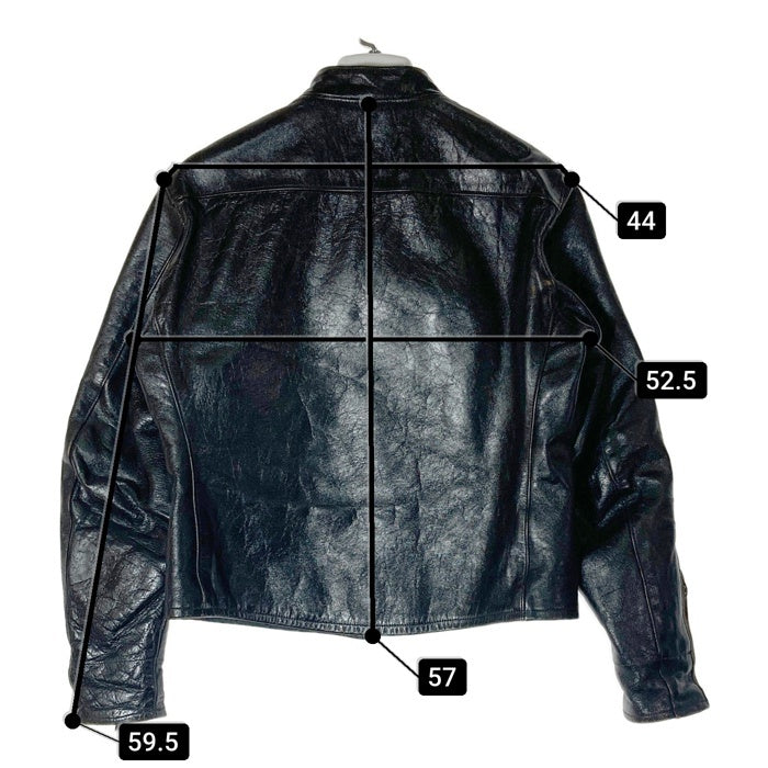 BUCO ブコ ｘThe REAL McCOY'Sリアルマッコイズ ホースハイド シングルライダース ブラック size38 瑞穂店