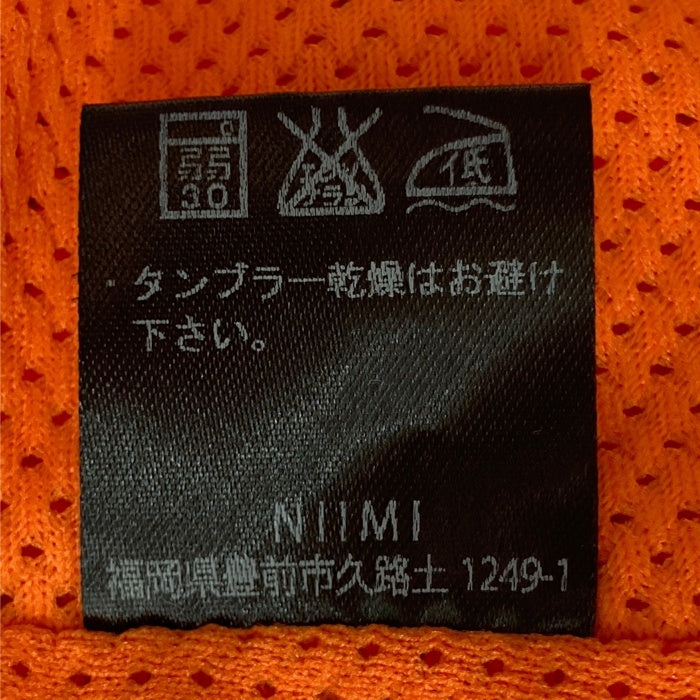 NIIMI 変形裏メッシュラップ巻スカート ネイビー×オレンジ size- 瑞穂店