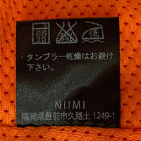 NIIMI 変形裏メッシュラップ巻スカート ネイビー×オレンジ size- 瑞穂店