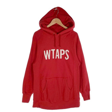 WTAPS ダブルタップス 16SS ロゴワッペン プルオーバースウェットパーカー レッド 161ATDT-CSM09 Size M 福生店