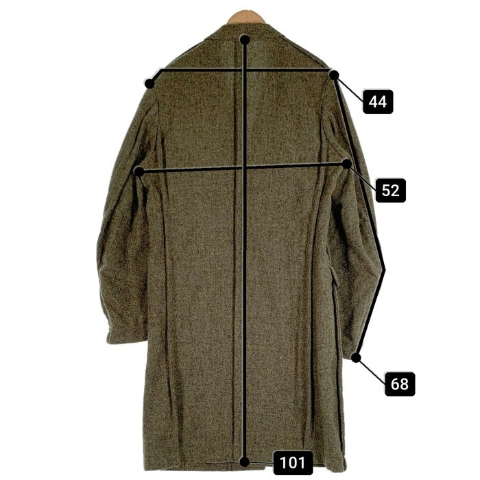COMME des GARCONS HOMME PLUS コムデギャルソン オムプリュス ウールチェスターコート 比翼 ロング グリーン PJ-04047M AD1998 Size M 福生店
