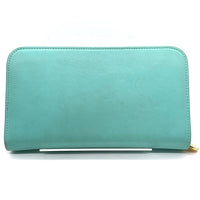 TIFFANY&Co. ティファニー ラウンドファスナー レザーウォレット 長財布 ティファニーブルー 福生店