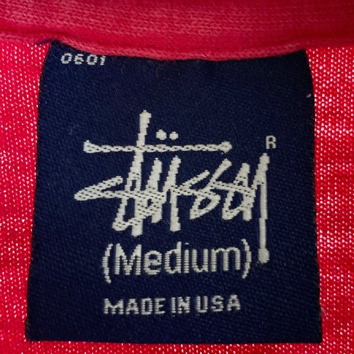 Stussy ステューシー USA製 紺タグ シングルステッチ グラフィティロゴ Tシャツ レッド sizeM 瑞穂店