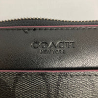 COACH コーチ シグネチャー ラウンドファスナー 長財布  F25517 ブラック 瑞穂店